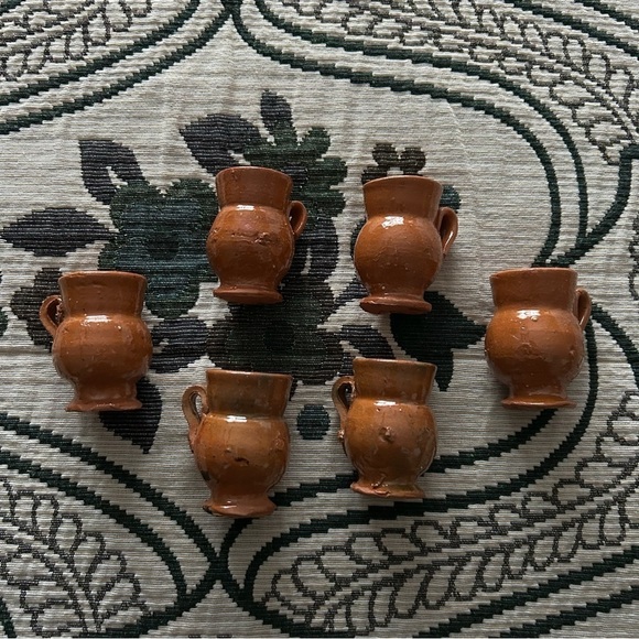 Mini Clay Mugs - Jarritos de Barro Chicos (Set of 6) - Picture 1 of 4
